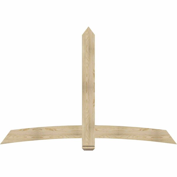 Ekena Millwork Bellingham Rough Sawn Timber Gable Bracket, Douglas Fir, 84"W x 56"H x 2"D x 6"F, 16/12 Pitch GBW084X56X0206BEL00RDF - main
